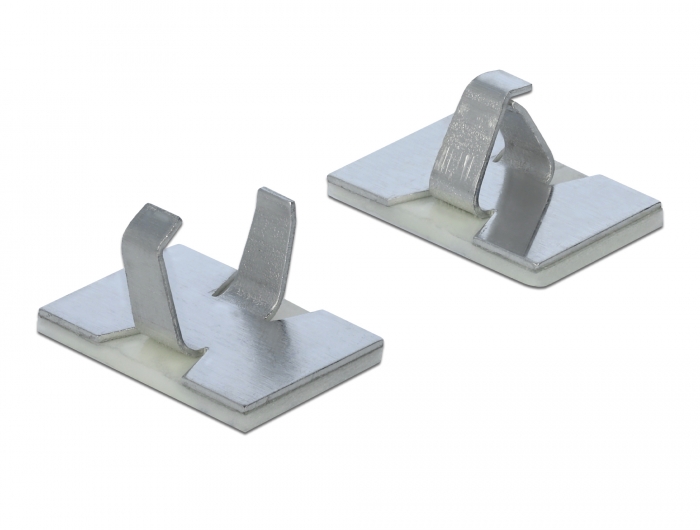 Delock Kabelklemme selbstklebend Aluminium 10 Stück #2 