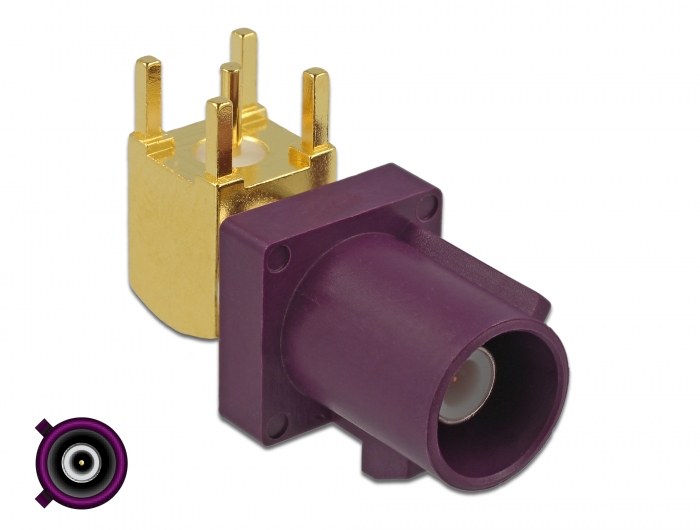 Delock FAKRA D Stecker 90° PCB #1 