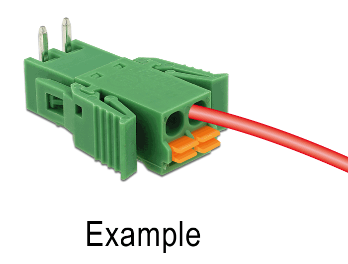 Delock Terminalblock Set für Platine 4 Pin 3,81 mm Rastermaß horizontal #7 