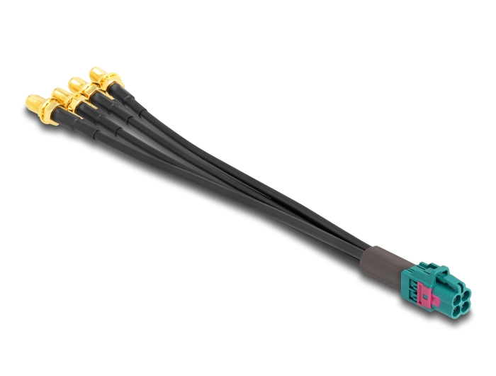 Delock Kabel Mini FAKRA Z Buchse quad zu 4 x SMA Buchse A-Typ Premium #2 