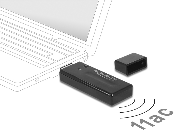 Delock USB 3.0 Dualband WLAN ac/a/b/g/n Stick 867 + 300 Mbps #2 