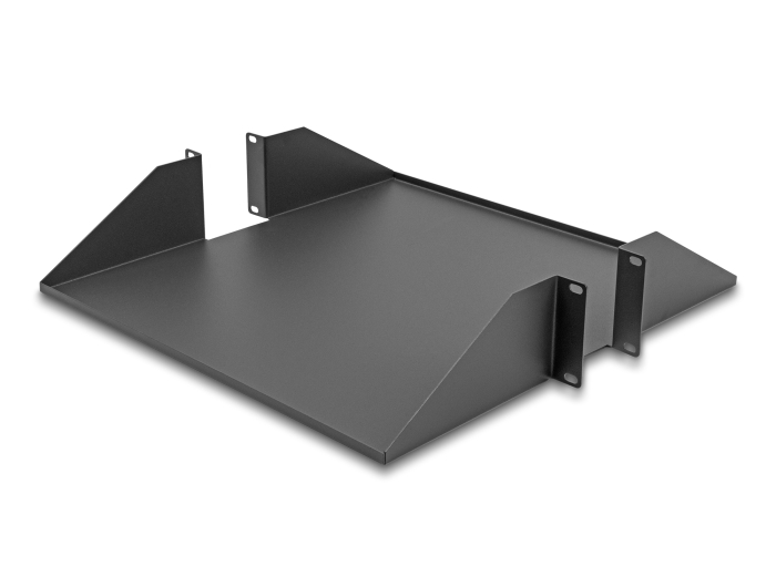Delock 19″ Fachboden zweiseitig bis 46 kg ab 500 mm Tiefe 2 HE dunkelgrau #2 