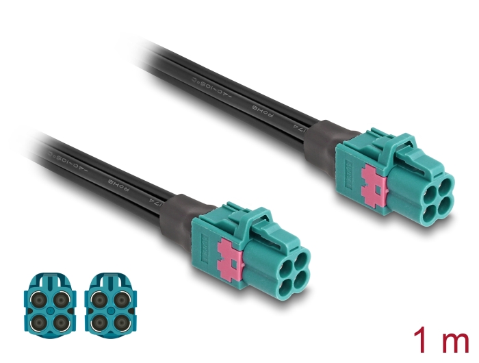 Delock Kabel Mini FAKRA Z Buchse quad zu Mini FAKRA Z Buchse quad #1 
