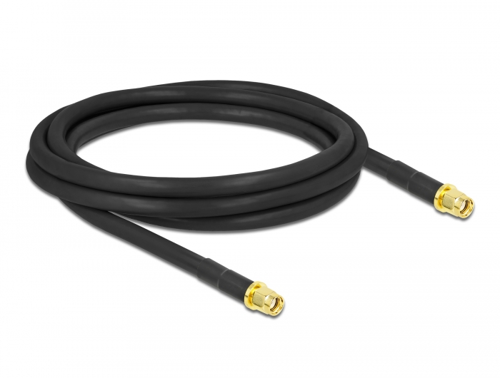 Delock Antennenkabel RP-SMA Stecker zu RP-SMA Stecker LMR/CFD300 2 m low loss #2 
