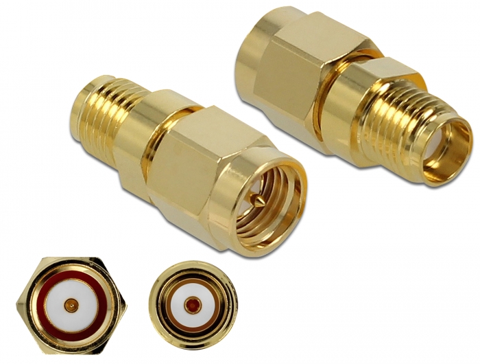 Delock Adapter SMA Stecker zu SMA Buchse 10 GHz #1 