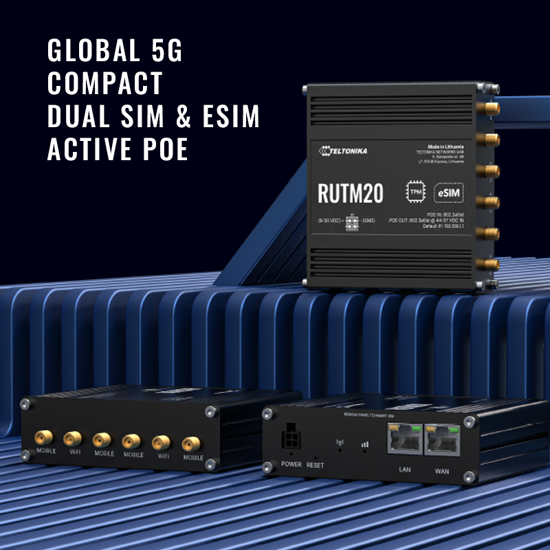   Teltonika RUTM20 5G-Router | ESIM und Global vorgestellt