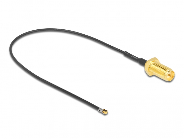 Delock Antennenkabel RP-SMA Buchse zum Einbau zu I-PEX Inc., MHF® 4L LK Stecker 1.37 20 cm Gewindelänge 10 mm #2 