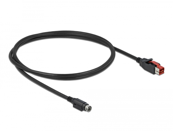 Delock PoweredUSB Kabel Stecker 24 V zu Mini-DIN 3 Pin Stecker 1 m für POS Drucker und Terminals #2 