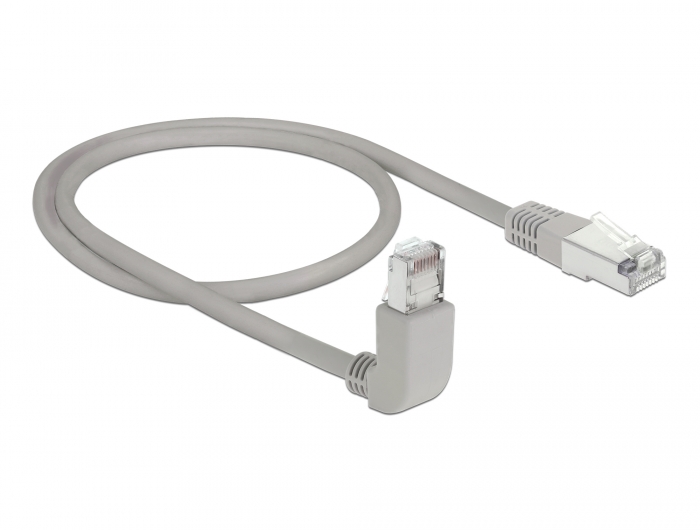 Delock Netzwerkkabel RJ45 Cat.5e SF/UTP oben gewinkelt / gerade 0,5 m #4 