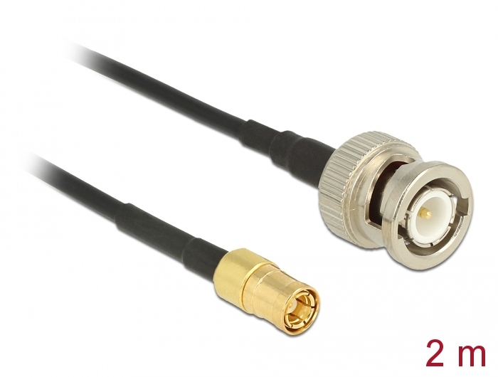 Delock Antennenkabel BNC Stecker > SMB Stecker RG-174 2 m #1 