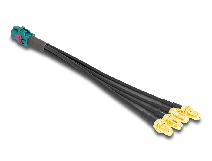 Delock Kabel Mini FAKRA Z Buchse quad zu 4 x SMA Buchse A-Typ Premium #3 