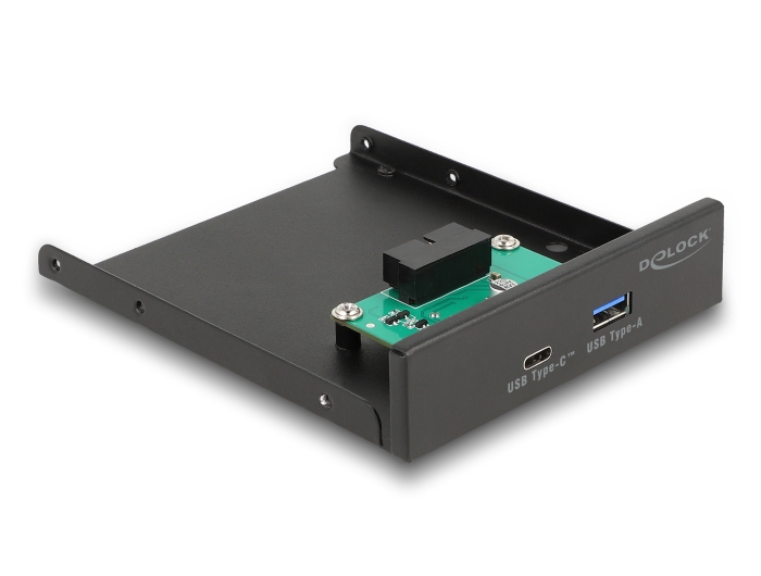 Delock Front Panel 3.5" USB 5 Gbps 1 x USB Type-C™ + 1 x USB Typ-A #5 