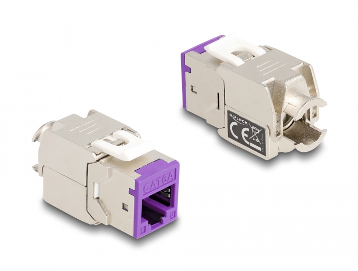 Delock Keystone Modul RJ45 Buchse zu LSA Cat.6A werkzeugfrei farbig Set 8 Stück #7 