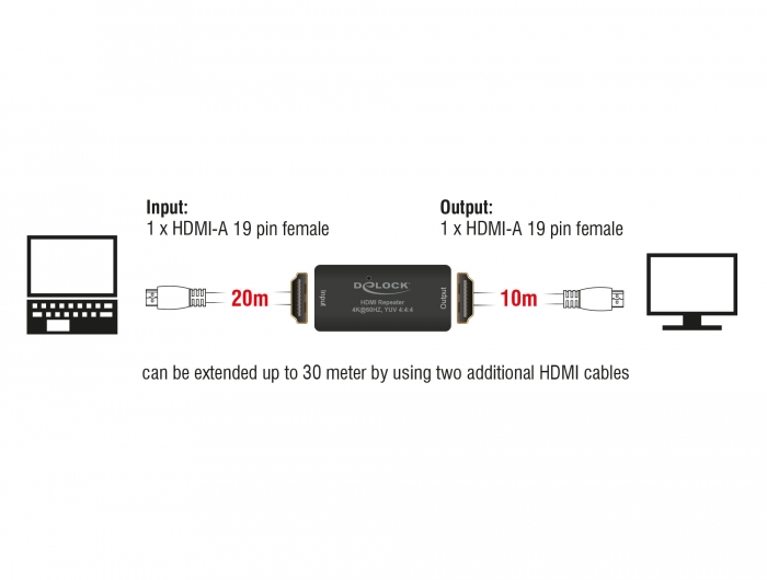 Delock Repeater HDMI 4K 60 Hz 30 m #2 