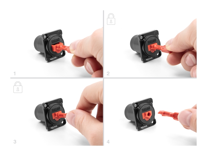 Delock RJ45 Port Blocker Set für RJ45 Buchse 10 Stück #4 