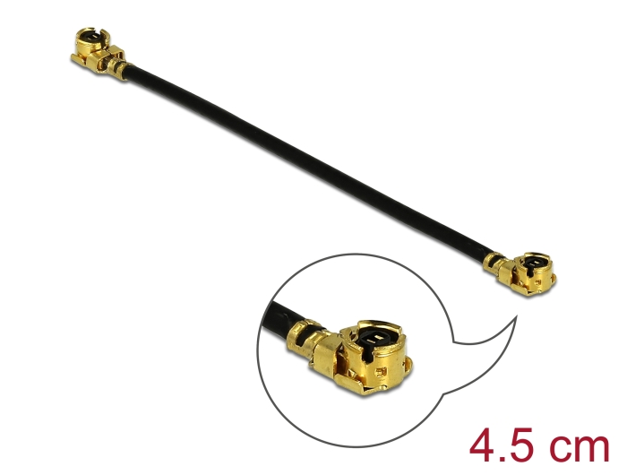 Delock Antennenkabel I-PEX Inc., MHF® I Stecker zu I-PEX Inc., MHF® I Stecker 1,13 4,5 cm #1 