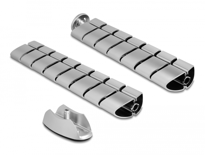 Delock Kabelkanal für Schreibtisch 740 x 75 mm höhenverstellbar silber #1 