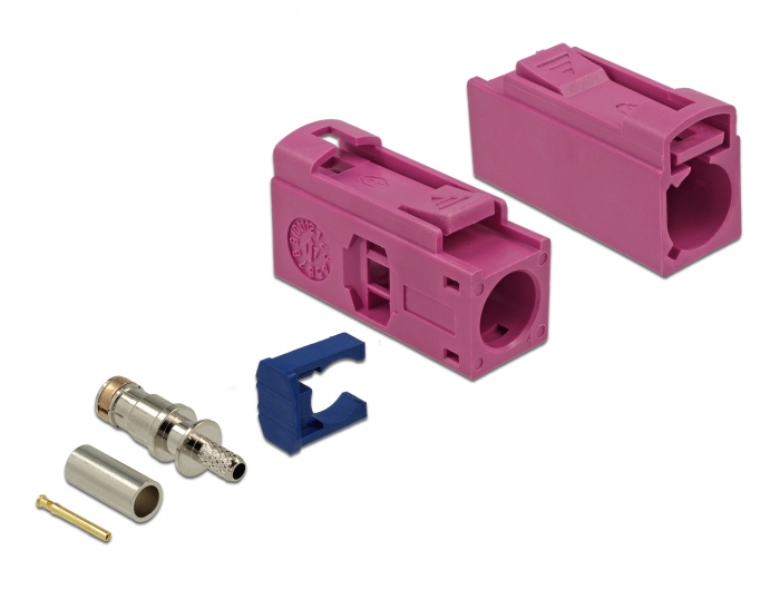 Delock FAKRA H Buchse 25 mm (lang) zum Crimpen #1 
