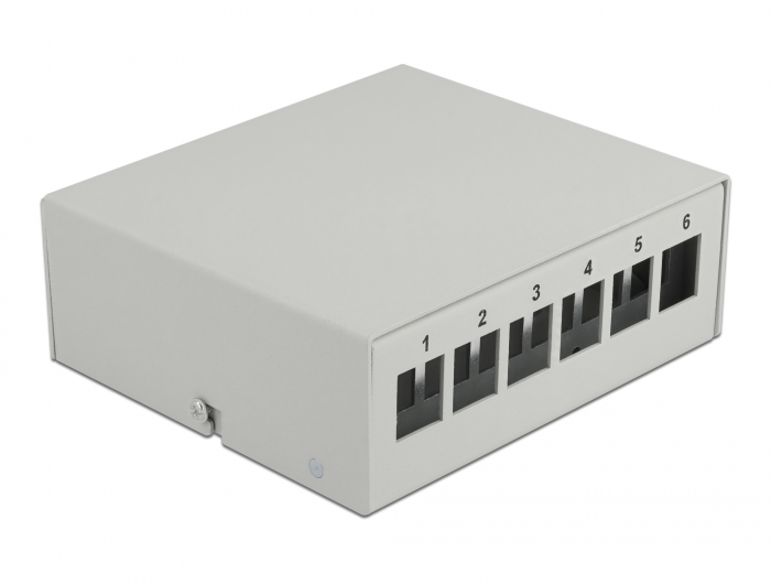 Delock Keystone Patchpanel 6 Port grau #1 