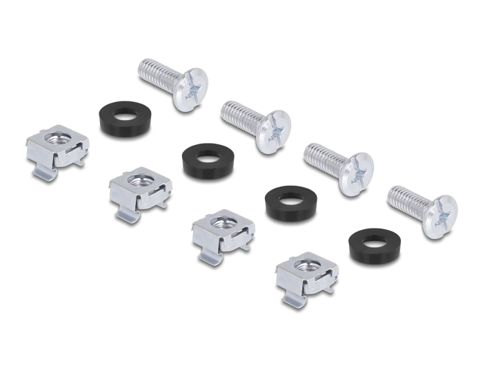 Delock Universelles Rack Montage Set 2 Stück schwarz #2 