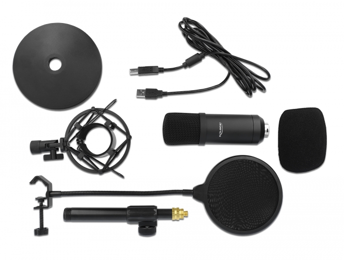 Delock Professionelles USB Kondensator Mikrofon Set für Podcasting und Gaming #3 