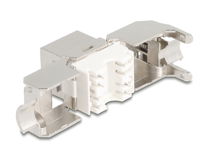 Delock Keystone Modul RJ45 Buchse zu LSA Cat.8.1 STP mit Metall Latch werkzeugfrei #2 