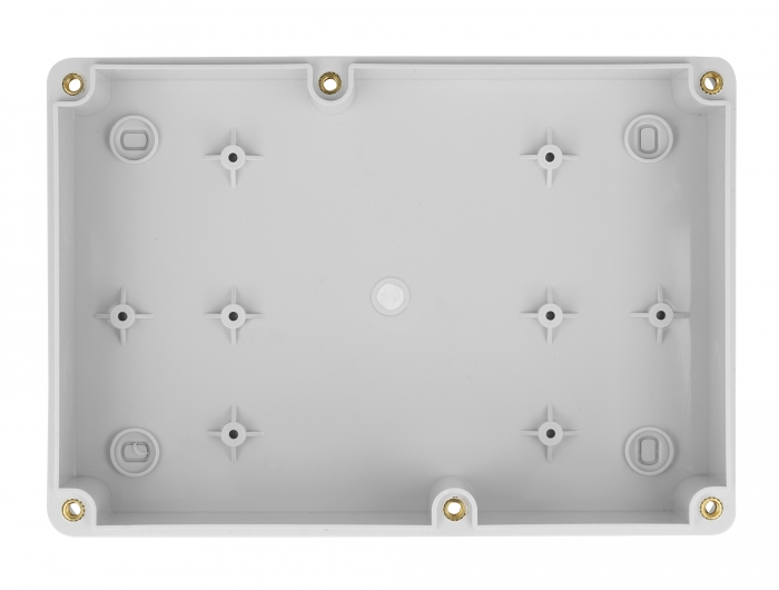 Delock Installationsgehäuse mit Kabeleinführungen 180 x 125 x 57 mm grau #2 
