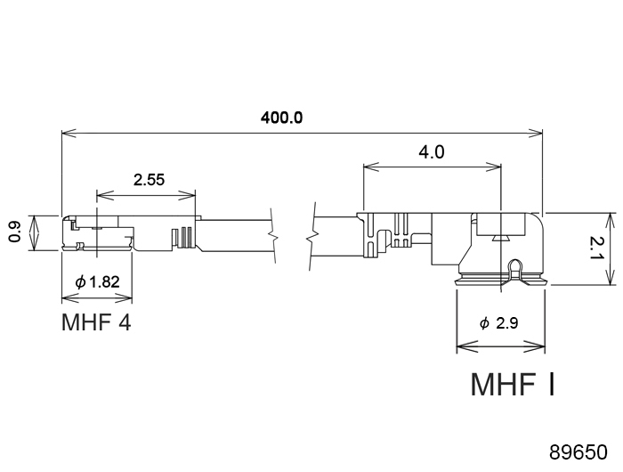 Delock Antennenkabel I-PEX Inc., MHF® I Stecker zu I-PEX Inc., MHF® 4L Stecker 1,13 40 cm #2 
