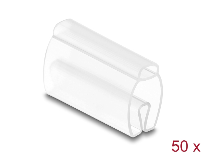 Delock Kabelmarkierer für Kabeldurchmesser 6 - 10 mm 50 Stück transparent #1 