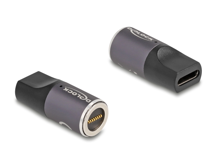 Delock Adapter für Notebook Ladekabel USB Type-C™ Buchse zu magnetischem 8 Pin Konnektor #1 