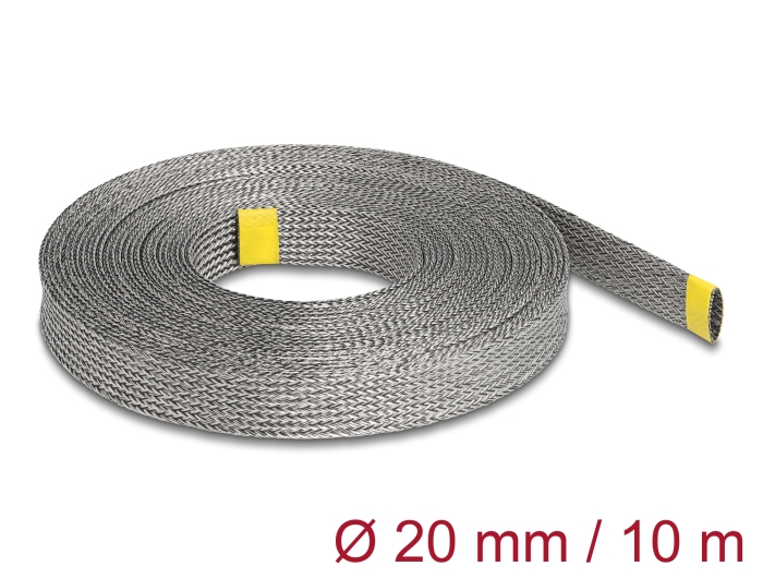 Delock Geflechtschlauch zur EMI Abschirmung dehnbar 10 m x 20 mm #1 