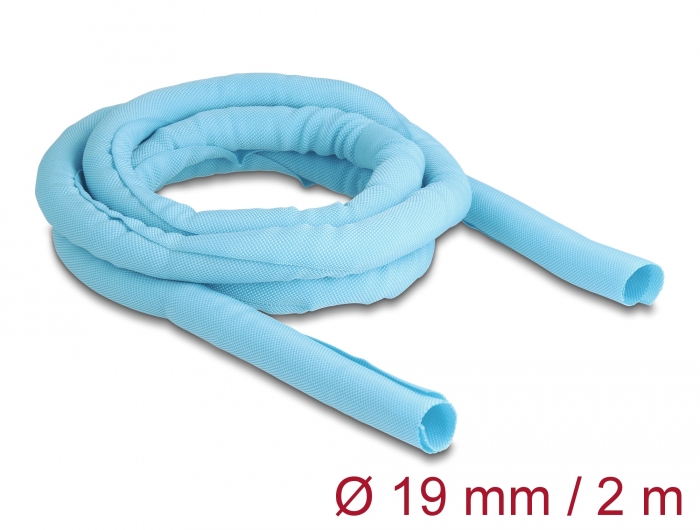 Delock Gewebeschlauch selbstschließend hitzebeständig 2 m x 19 mm blau #1 