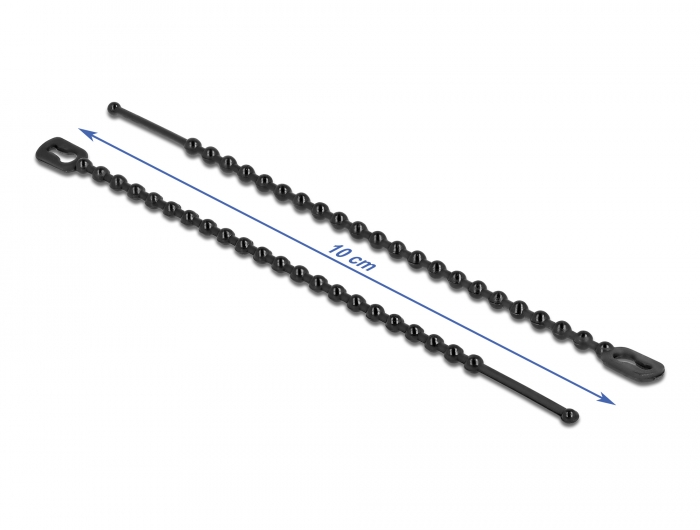 Delock Blitzbinder wiederverwendbar L 100 x B 2,4 mm schwarz 100 Stück #2 