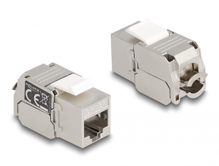 Delock Keystone Modul RJ45 Buchse zu LSA Cat.6A mit LED #1 
