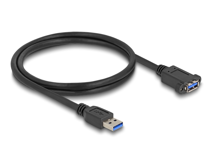 Delock USB 5 Gbps Kabel USB Typ-A Stecker zu USB Typ-A Buchse zum Einbau 1 m schwarz #2 
