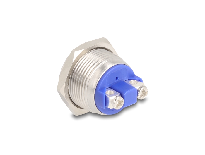 Delock Drucktaster zum Einbau 19 mm 2 x Schraubklemme Taster hoch #2 