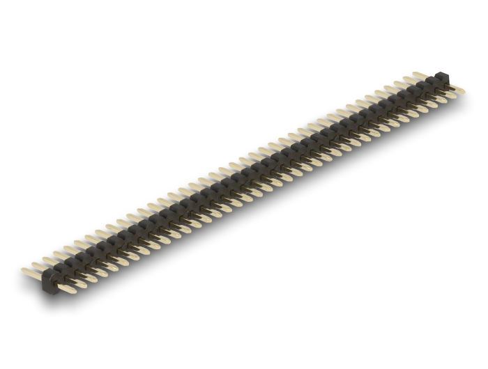 Delock Stiftleiste 40 Pin, Rastermaß 1,27 mm, 1-reihig, gerade, 5 Stück #2 
