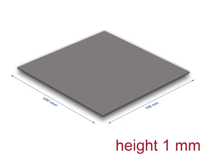 Delock Wärmeleitpad 100 x 100 x 1 mm für M.2 Module 3,2 W/mK - Low Oil Bleeding #1 