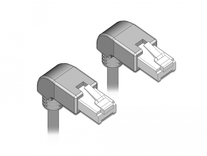 Delock Netzwerkkabel RJ45 Cat.6 S/FTP unten / unten gewinkelt 2 m #2 