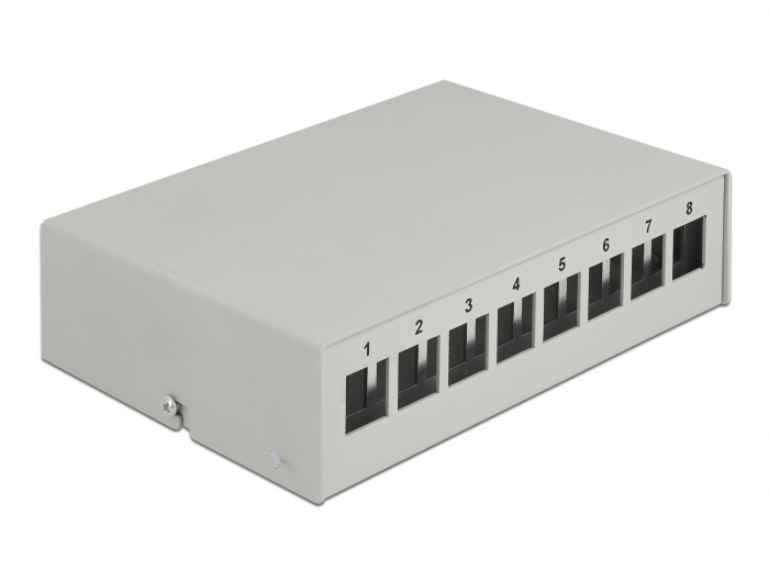 Delock Keystone Patchpanel 8 Port grau #1 