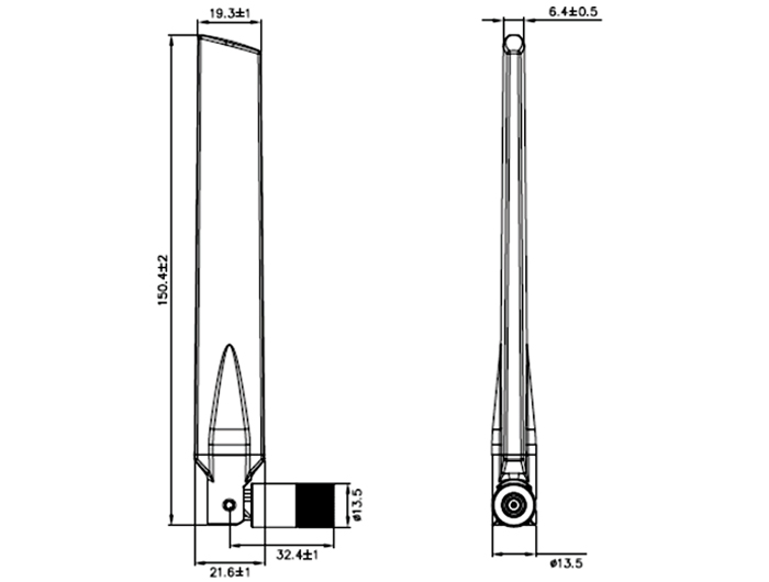 Delock WLAN 802.11 ac/a/h/b/g/n Antenne RP-SMA Stecker 3 - 5 dBi omnidirektional mit Kippgelenk schwarz #9 