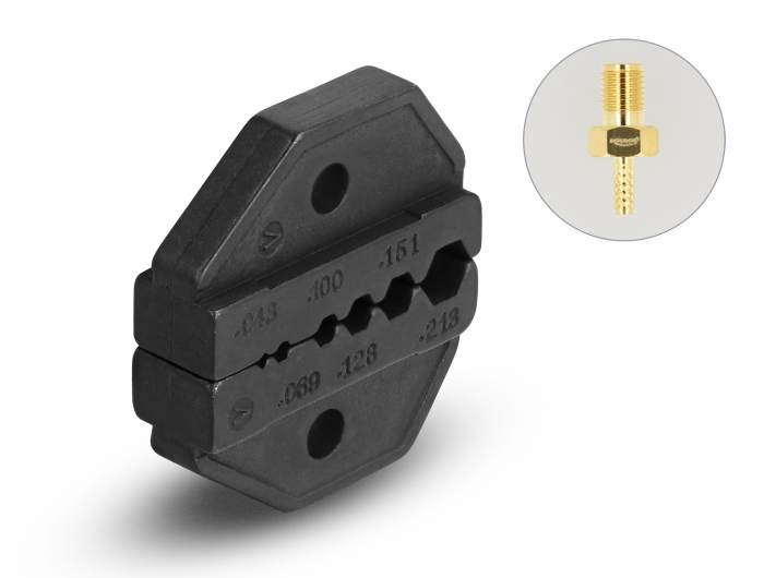 Delock Pressprofileinsatz VI für Crimpzange 90528, 90527, 90295, 90546 und 90296 #1 