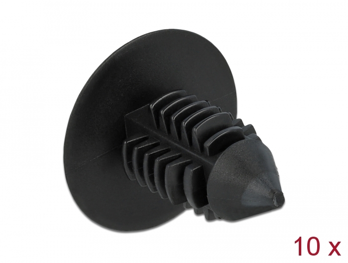 Delock Tannenbaum Clip schwarz 10 Stück #1 
