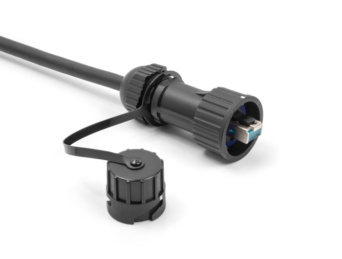 Schutzkappe für Delock RJ45 Stecker 67049 IP68 staub- und wasserdicht schwarz #2 