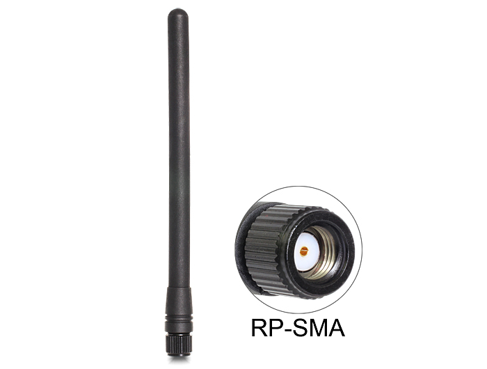 Delock ZigBee 868 MHz Antenne RP-SMA 2 dBi omnidirektional starr #1 