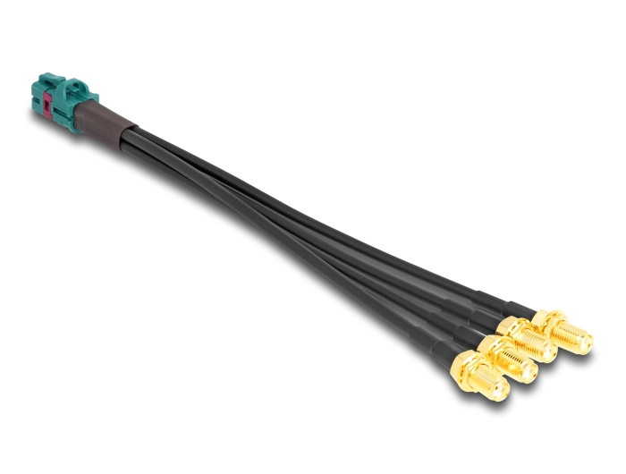 Delock Kabel Mini FAKRA Z Buchse quad zu 4 x SMA Buchse B-Typ #3 