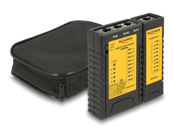 Delock Kabeltester RJ45 / RJ12 / PoE #3 