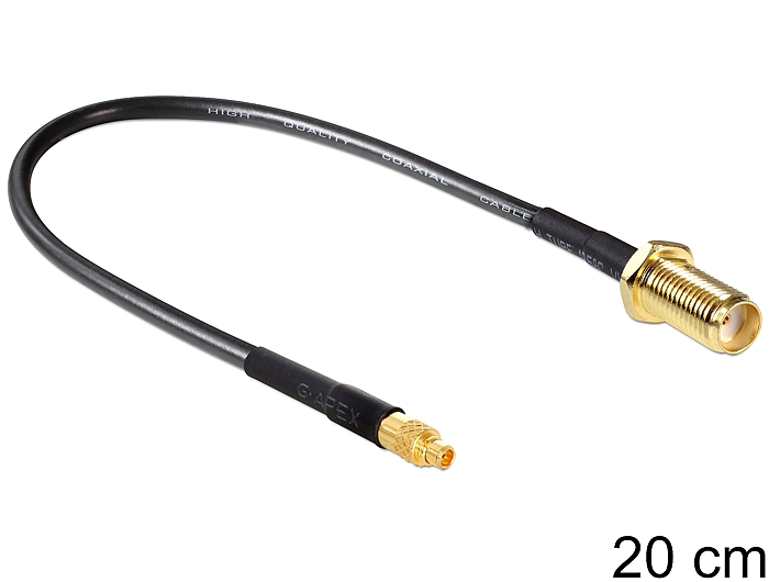 Delock Antennenkabel SMA Buchse zum Einbau zu MMCX Stecker 200 mm #6 