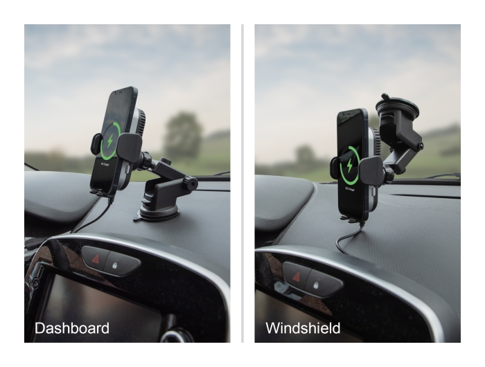Delock Wireless Car Charger Smartphone Halterung mit Ladefunktion und Kühlung 15 W - Qi #10 