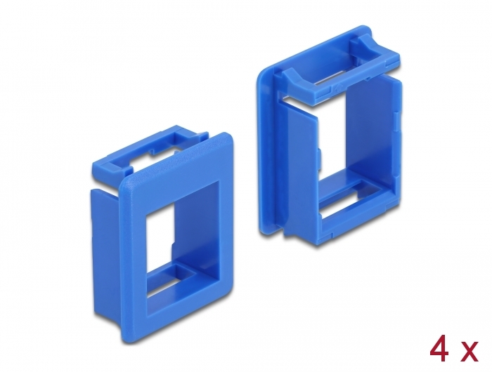 Delock Keystone Halterung für Gehäuse 4 Stück blau #1 
